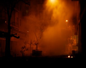 Foto di Valentina Perniciaro _Atene, intorno al Politecnico, tra i fumi dei lacrimogeni e dei gas_