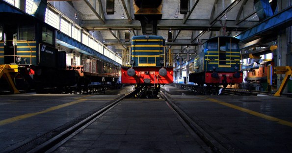Foto di Valentina Perniciaro _Reparto manutenzione locomotori, Scalo San Lorenzo_