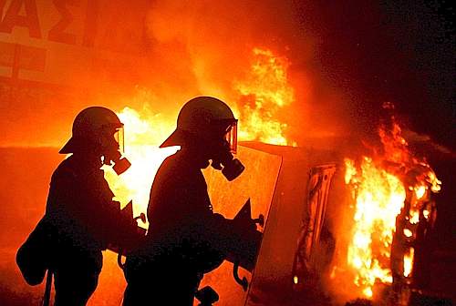 GREECE POLICE GUNFIRE