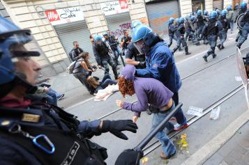 ++ SCUOLA: CORTEO TORINO; 5 CONTUSI, 15 IDENTIFICATI ++